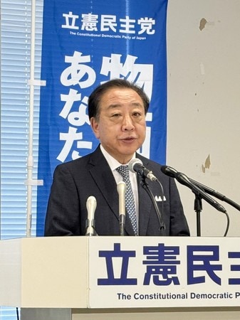 皇族数確保で「ちゃぶ台返し」　野田立民代表、麻生氏を批判